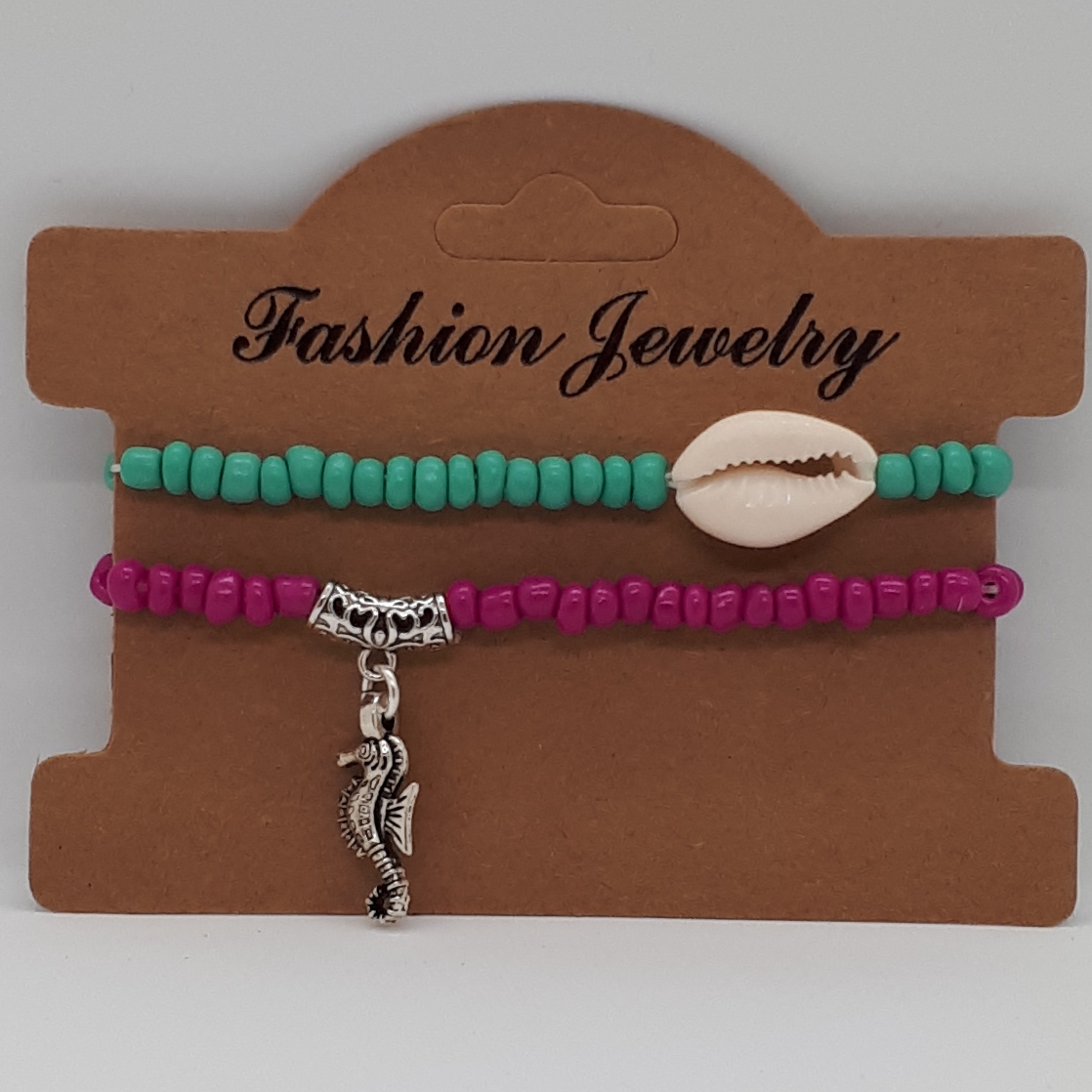 Charm Seed Bead Bracelet SKU BCS0001R040