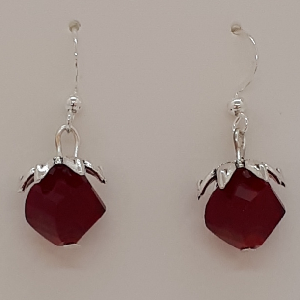 Silver Crystal Earrings SKU ESC0019R040