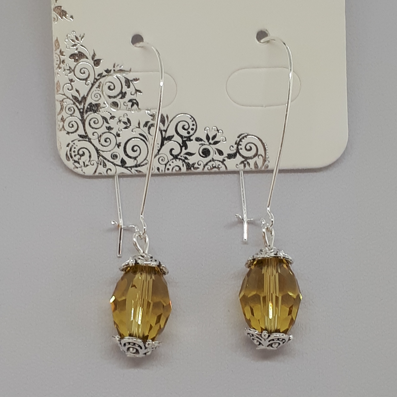 Silver Crystal Earrings SKU ESCL0016R040