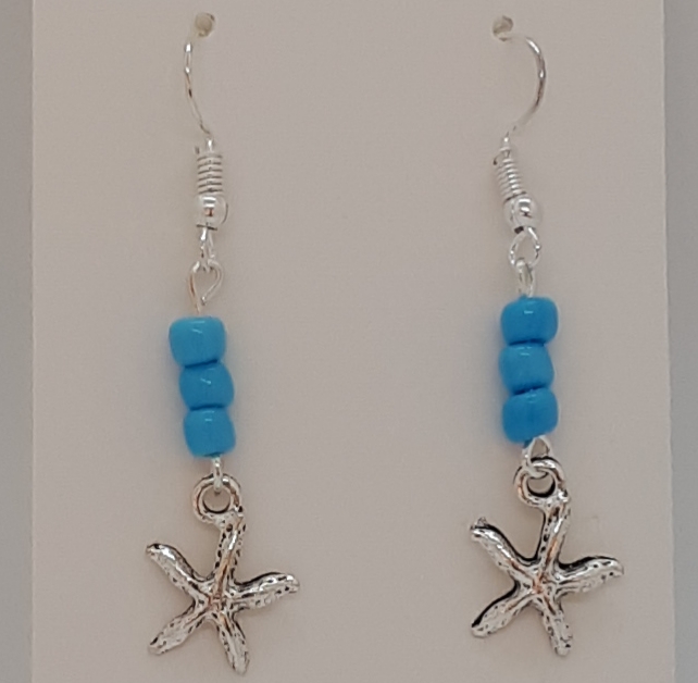 Silver Charm Seed Bead Earrings SKU ESCS0001R030