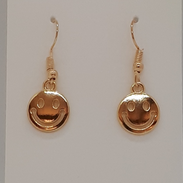 Earring-Gold-Charm-Smile-R30 Earring-Gold-Charm-Smile-R30