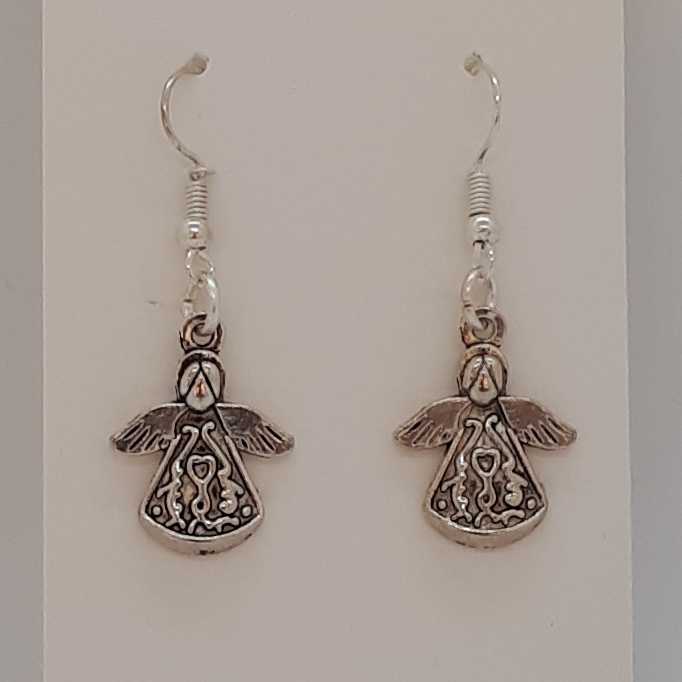 Earring-Silver-Charm-Angel-R30