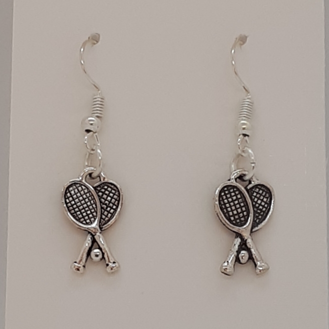 Earring-Silver-Charm-Tennis-R30