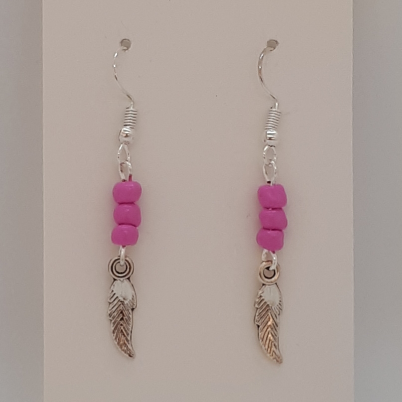 Earrings-Silver-Charm-Small-Feather-R30