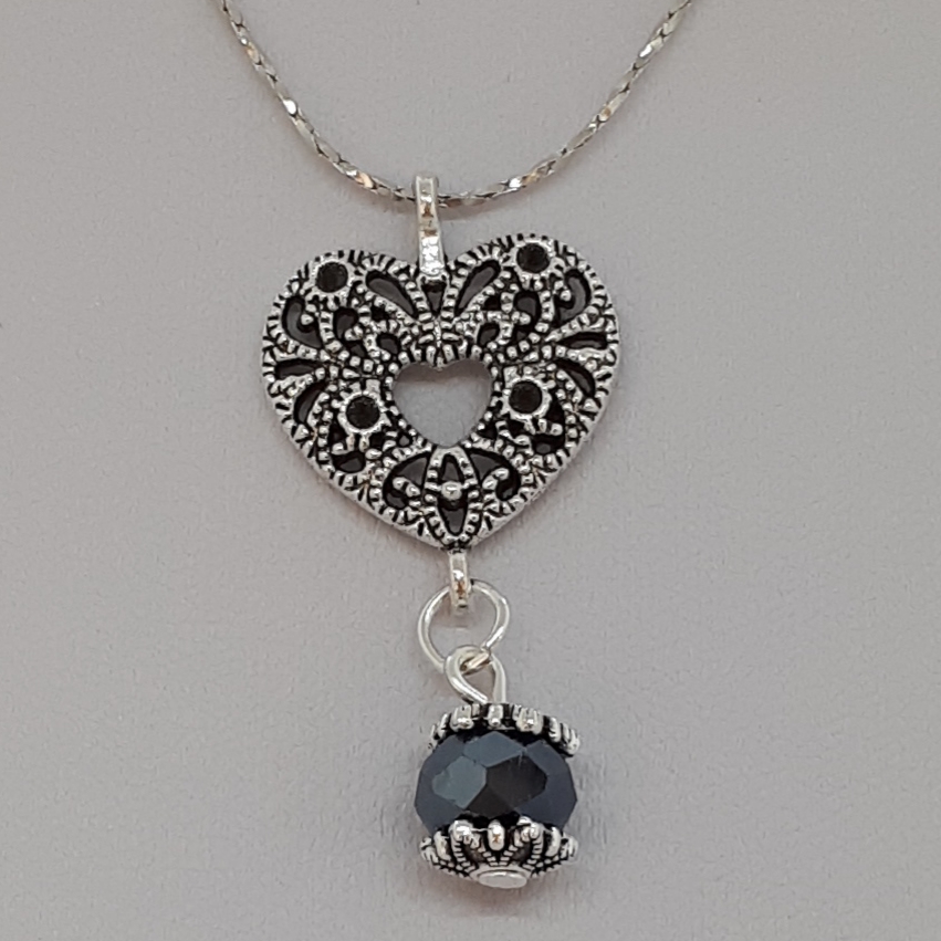 Pendant Silver Crystal Charm PSC0010