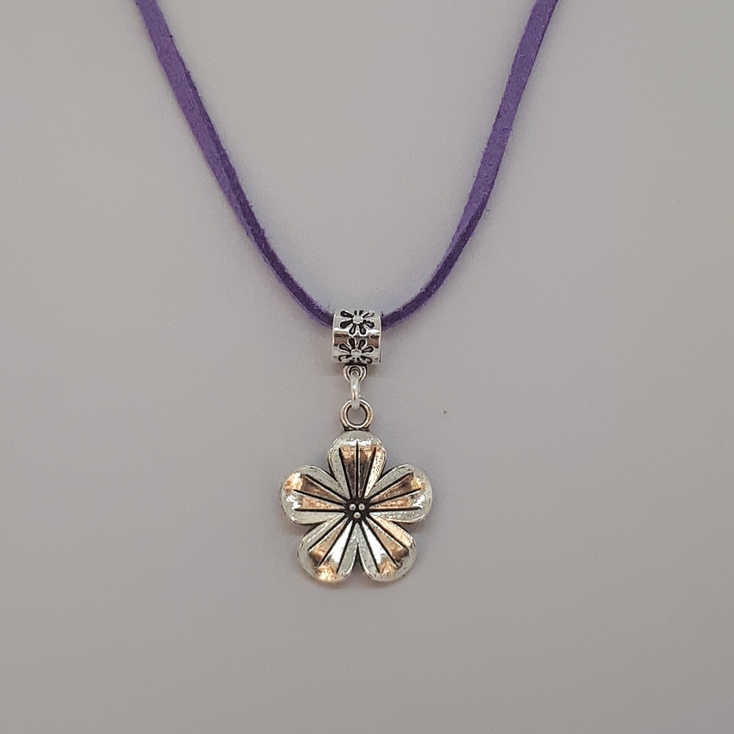 Pendant-Suede-Cord-Flower-(DL)-R40